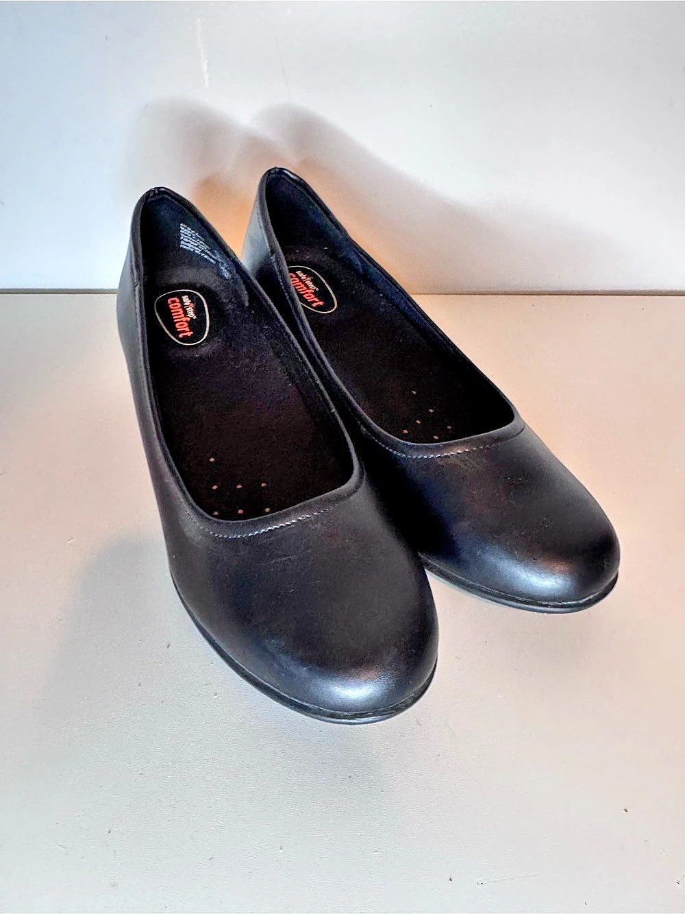 Safe Step Women's Black Wedge Heels US 7.5